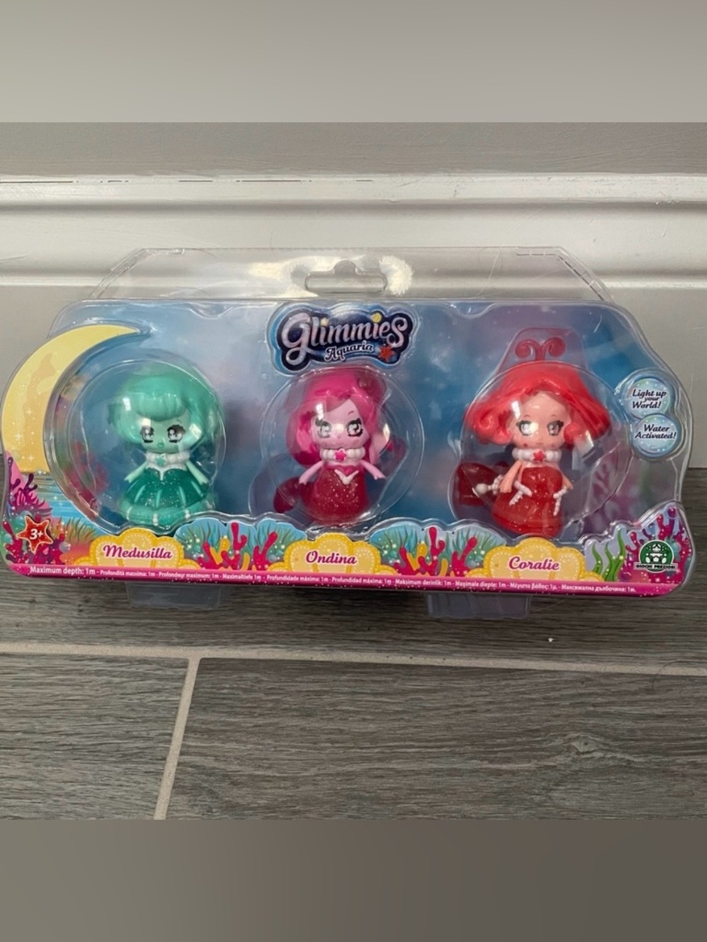 Glimmies Aquaria Triple Pack- Medusilla, Coralie and Ondina Water Activated Glow